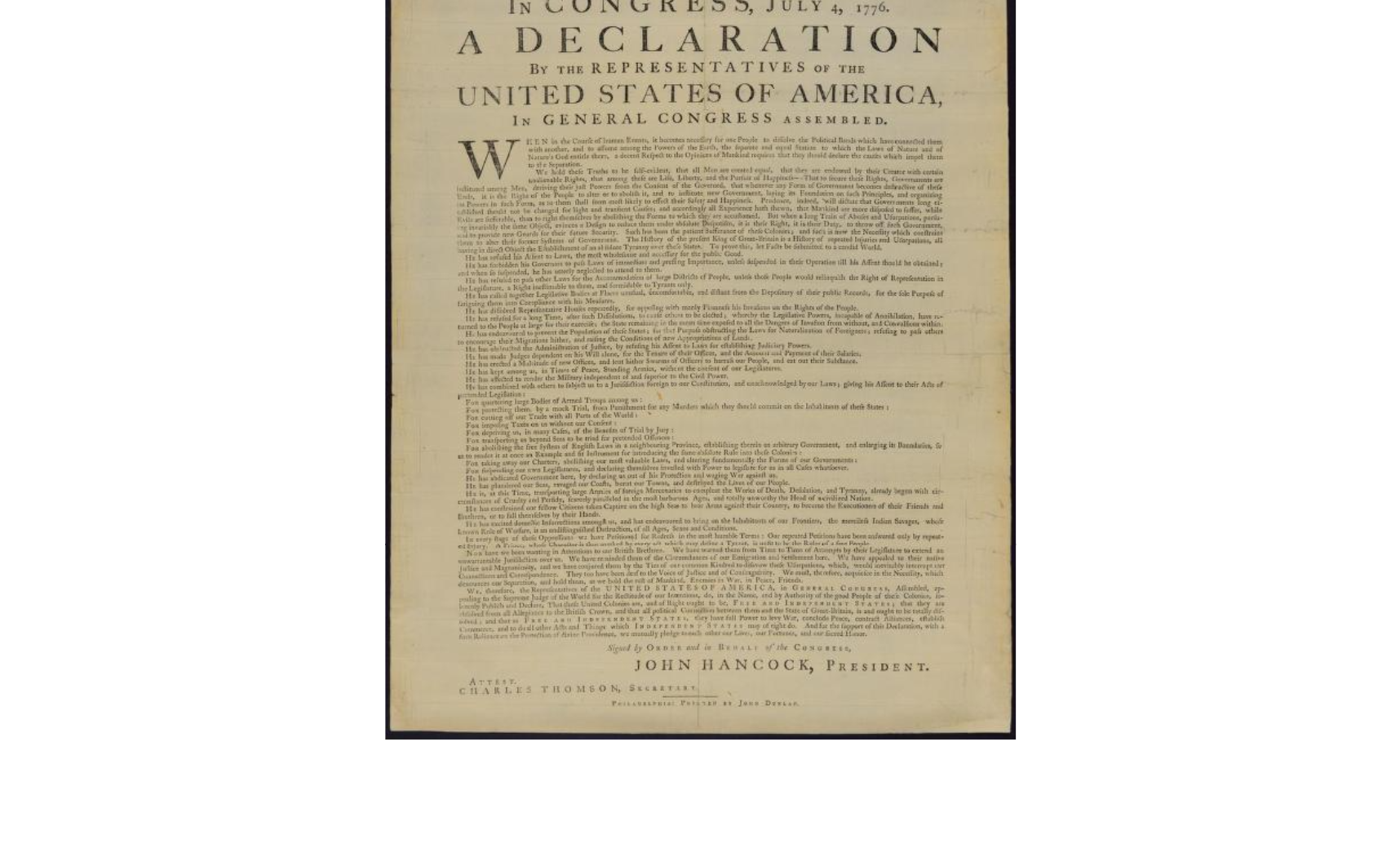 Declaration